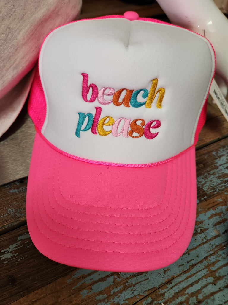beach please  Foam Trucker Hat
