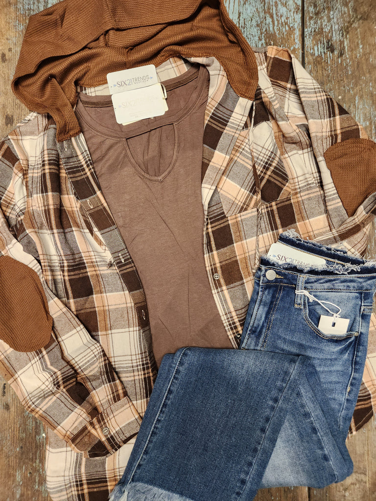 Caramel Combo Shayla Shirt