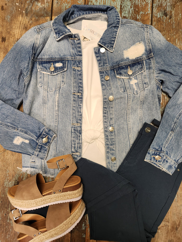 Jaylee Denim Jacket (Medium wash)