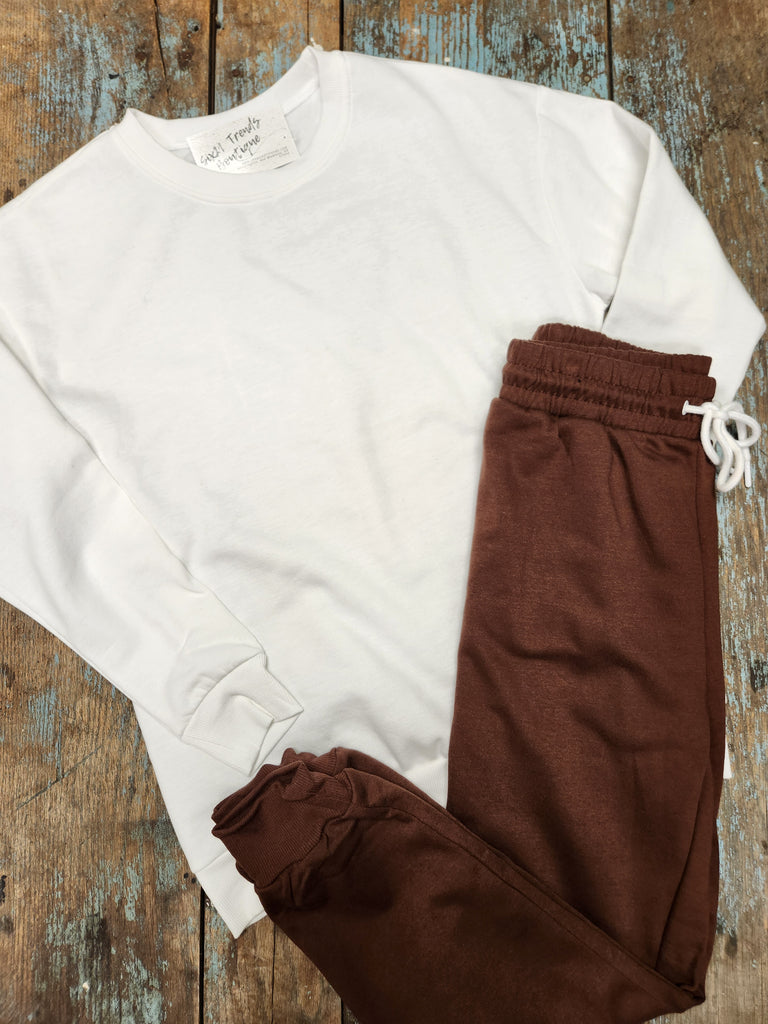 Long Sleeve French Terry Tunic Top (2 colors)