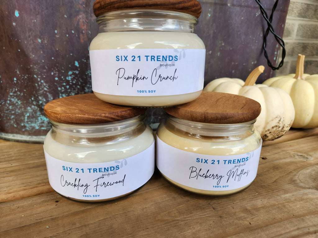 Fall Farmhouse Jar Candle (3 NEW Scents)