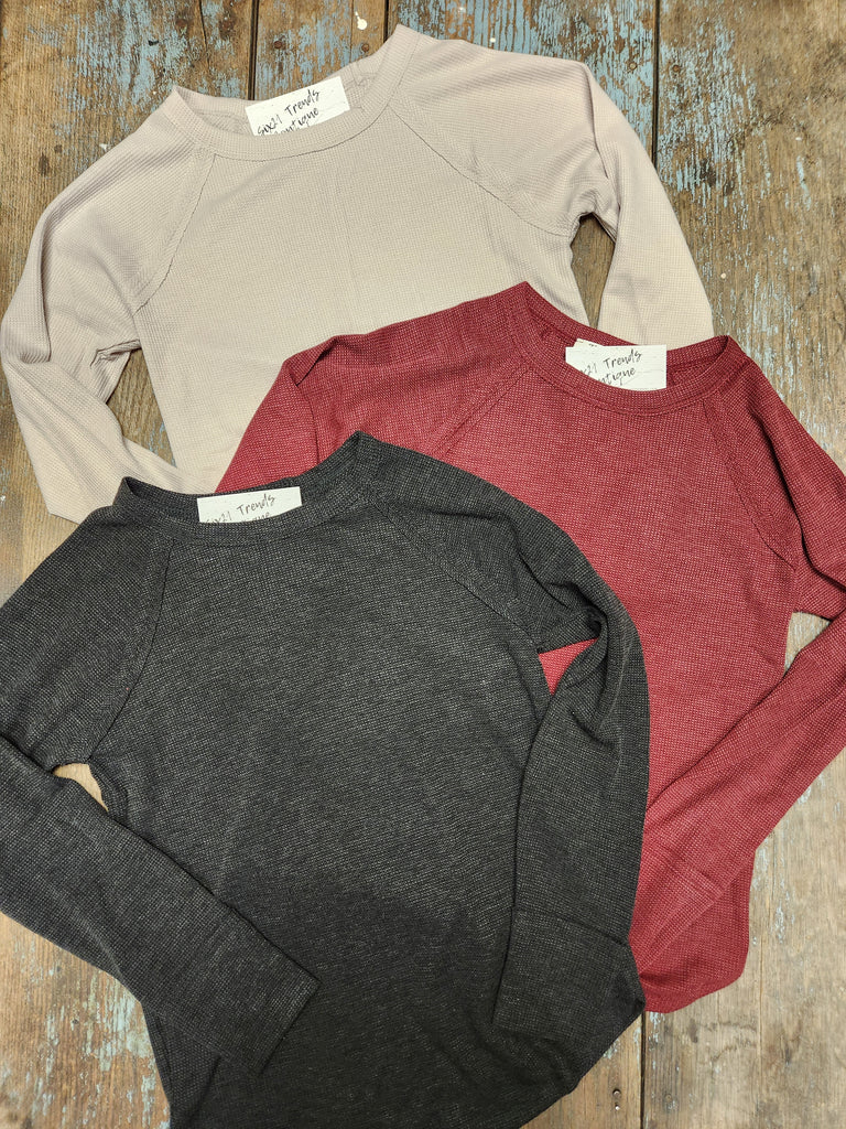Waffle Long Sleeve (3 colors)