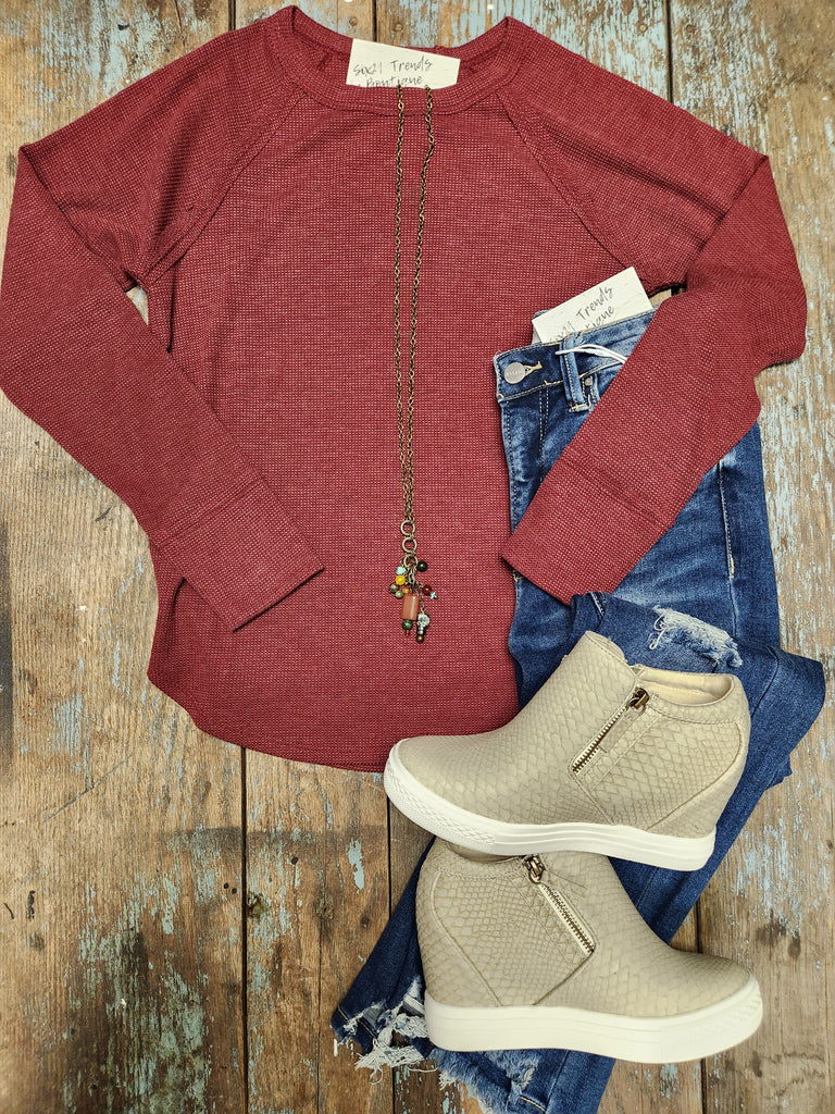 Waffle Long Sleeve (3 colors)