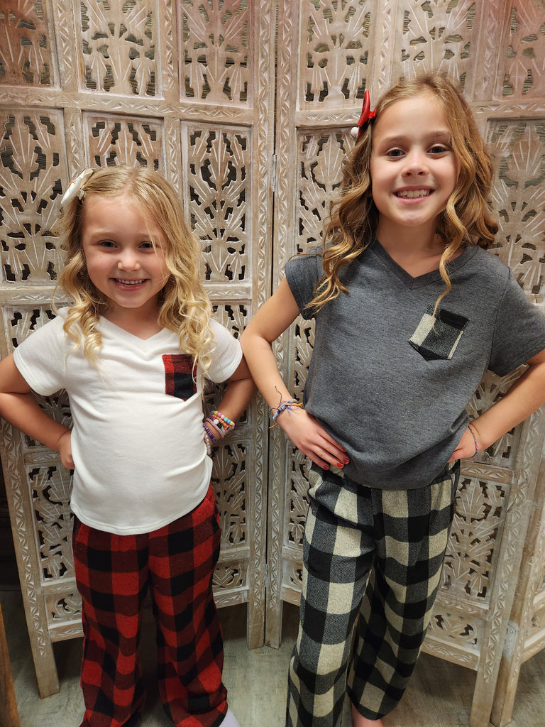 DOORBUSTER Kid's Buffalo Print Pajama Set