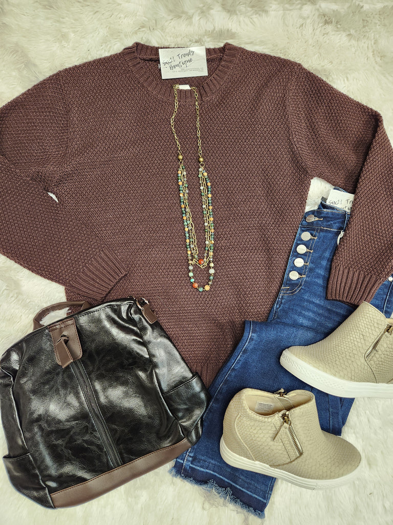 Round Neck Basic Sweater (3 colors)