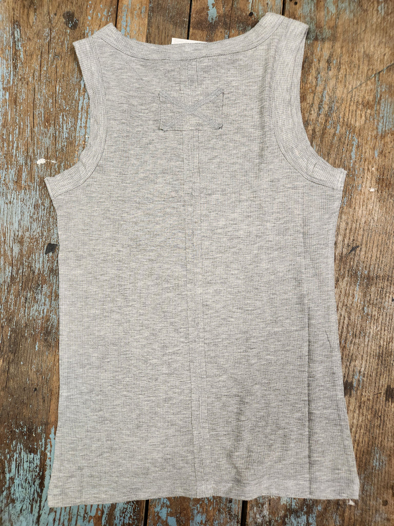 Ribbed round neck tank (2 colors)