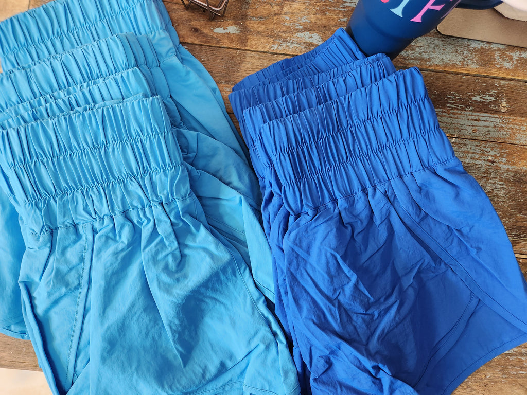 Windbreaker Smocked Waistband Running Shorts (2 colors)