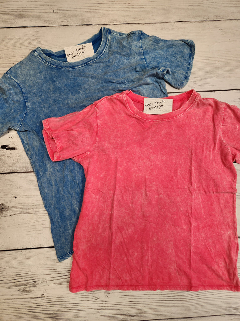 Washed Short Sleeve Top (colors)