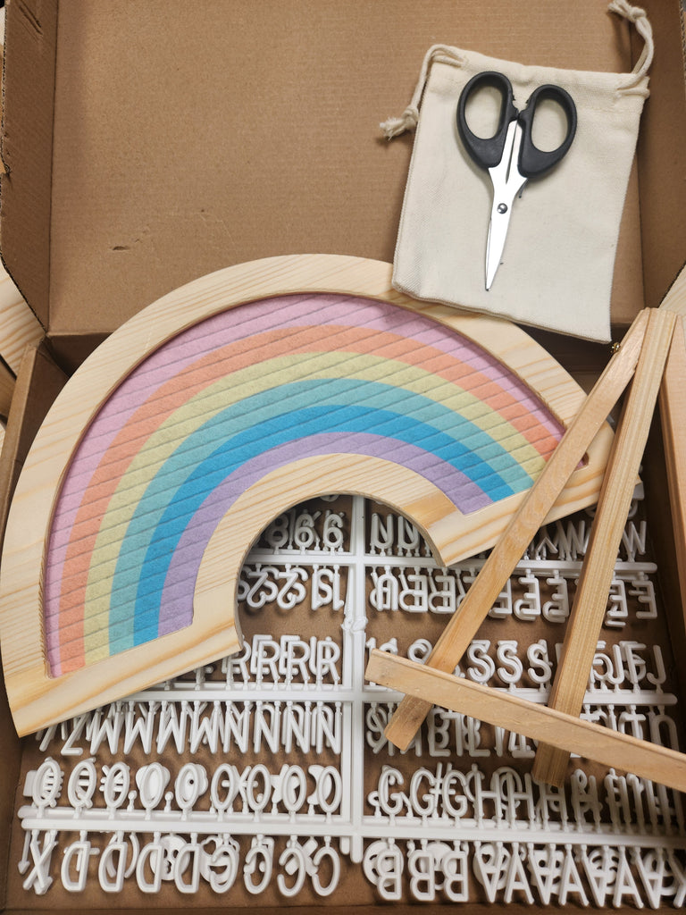 Rainbow Felt Letter Board