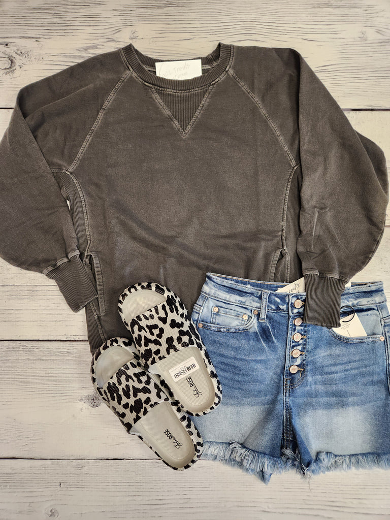 French Terry Pullover w/ Pockets (2 Colors)