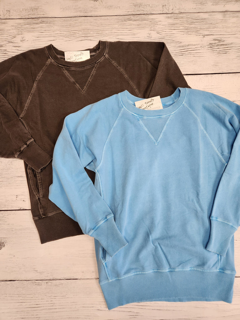 French Terry Pullover w/ Pockets (2 Colors)