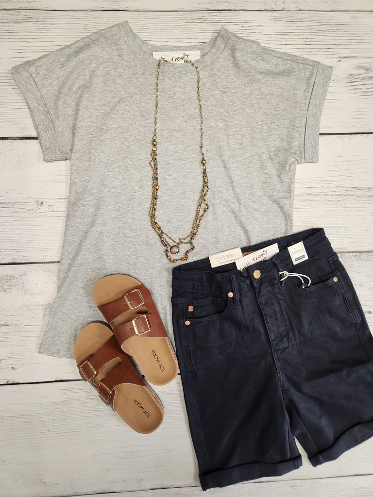 Judy Blue Navy Bermuda Shorts w/ Tummy Control