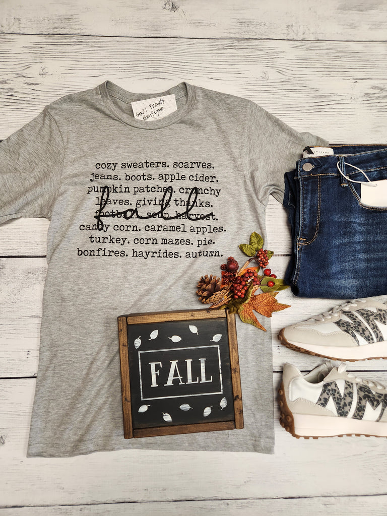 Fall Words Tee