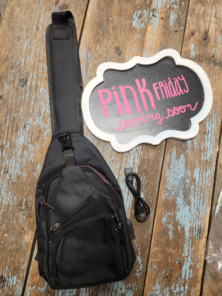 DOORBUSTER Charging Port Sling Bag (Multiple Colors)