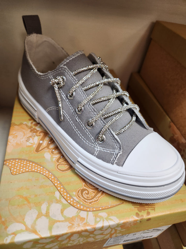 Grey Aman 2 Women's Lace Up Sneaker