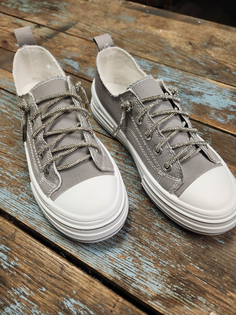 Grey Aman 2 Women's Lace Up Sneaker
