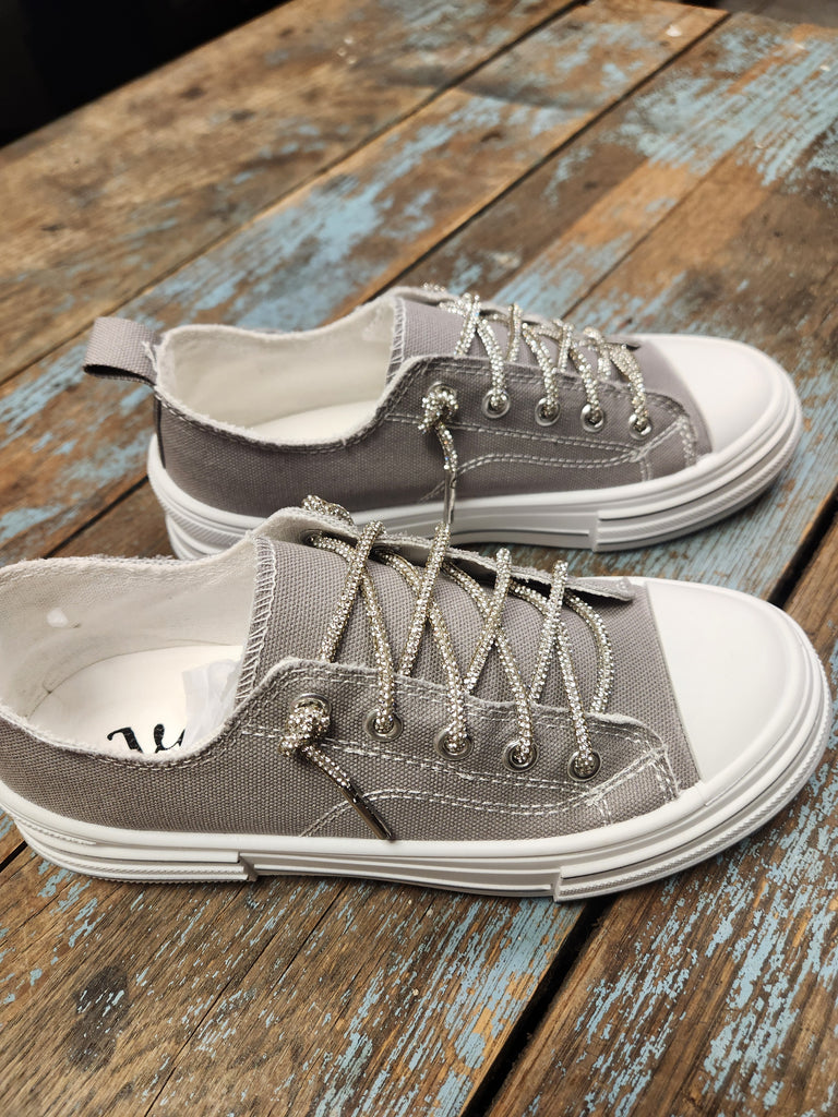 Grey Aman 2 Women's Lace Up Sneaker