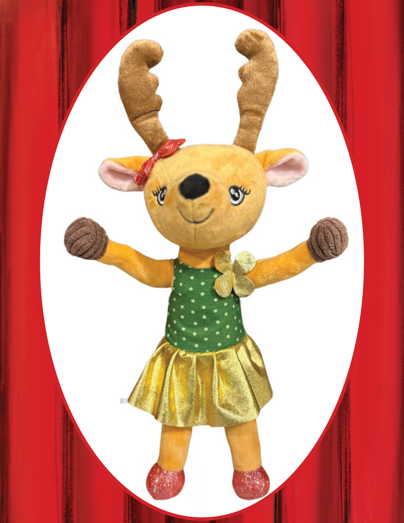 Rosie The Reindeer Wired Doll with Removable Costume