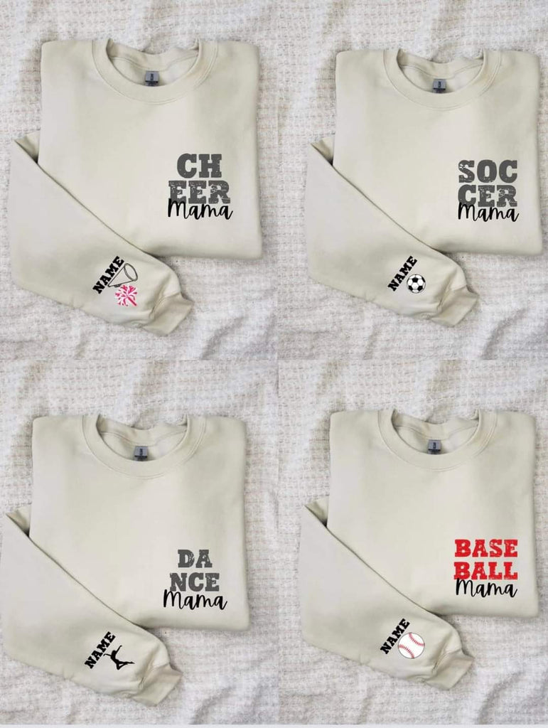 PRE-ORDER Custom Sports Mama Sweatshirts