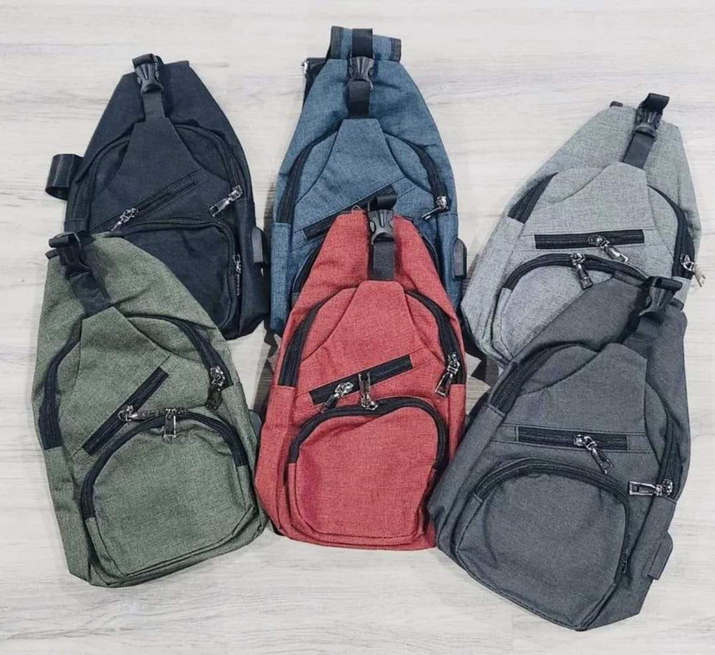 DOORBUSTER Charging Port Sling Bag (Multiple Colors)