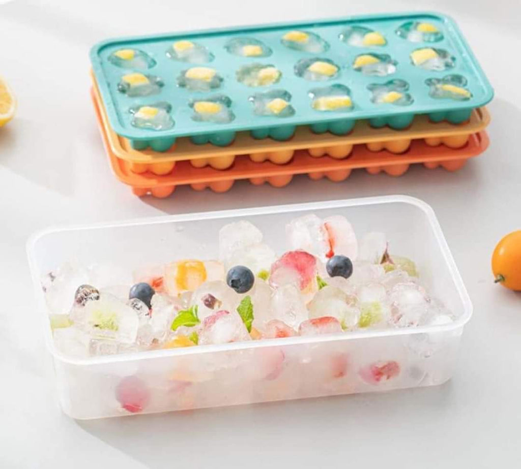 Ice Cube Mold Tray w/ lid