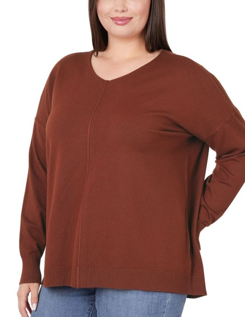 Front Seam Sweater (2 colors)