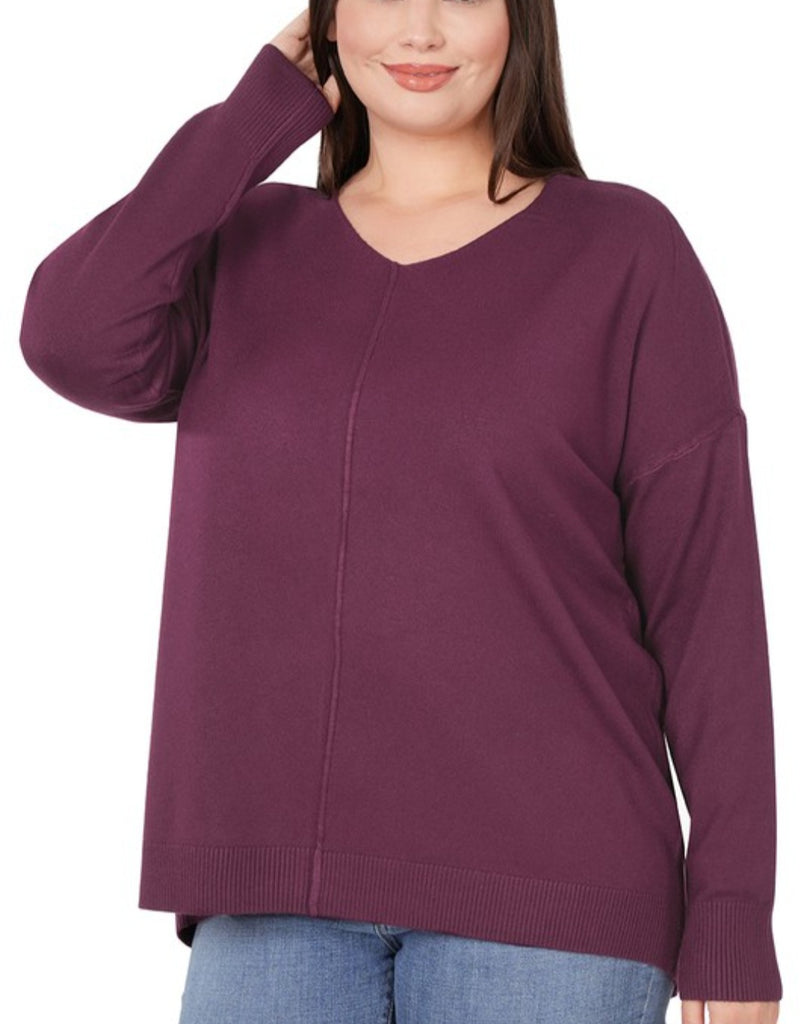 Front Seam Sweater (2 colors)