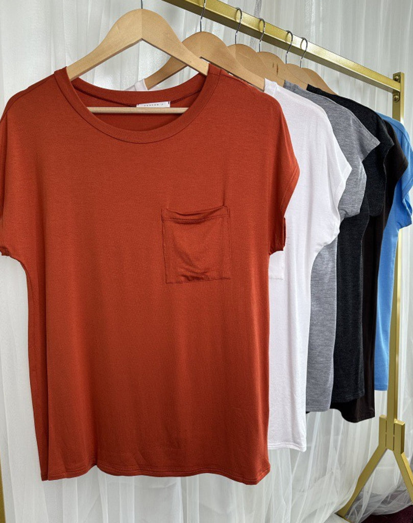 Short Sleeve Pocket Tee (5 NEW FALL colors)