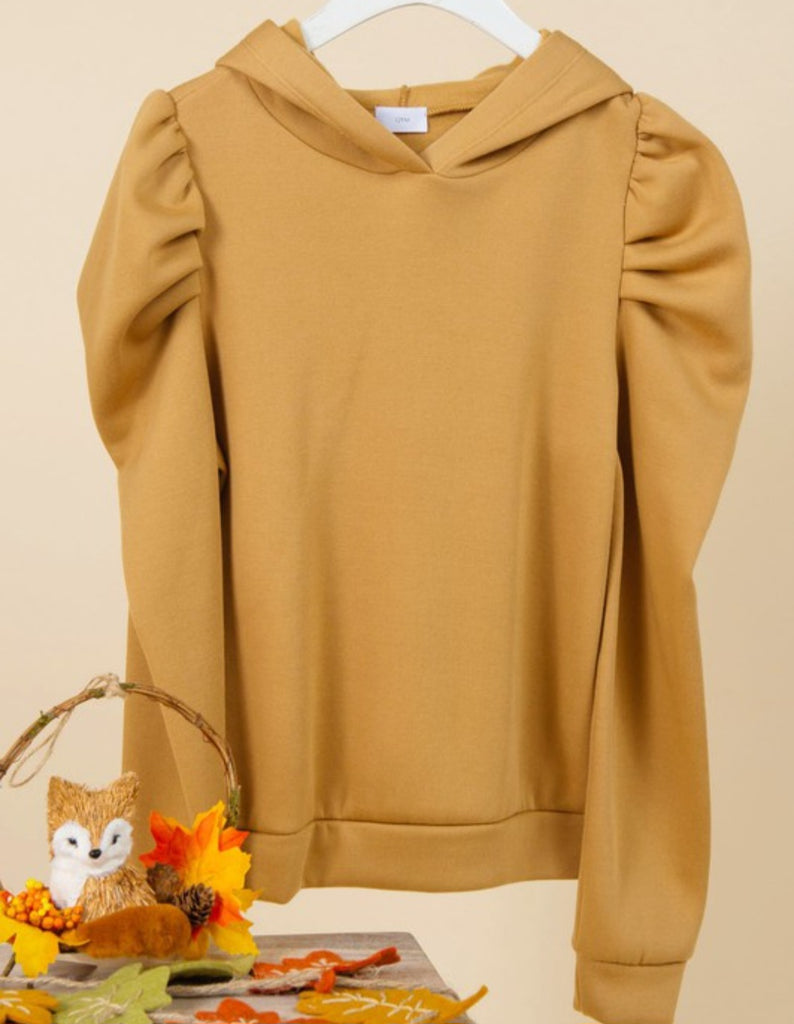 DOORBUSTER Long Puff Sleeve Warm-up Hoodie (2 colors)