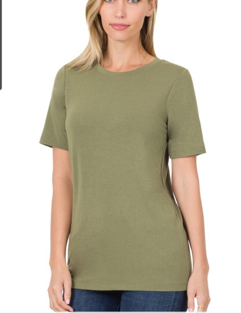 Short Sleeve Round Neck Tee (3 colors)