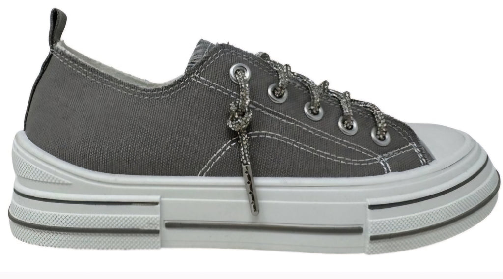Grey Aman 2 Women's Lace Up Sneaker