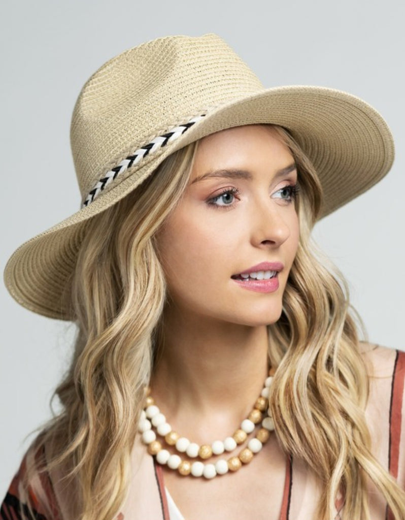 Braided Band Jute Panama Hat