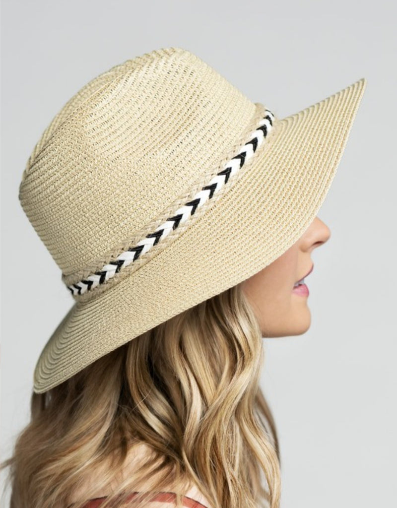 Braided Band Jute Panama Hat