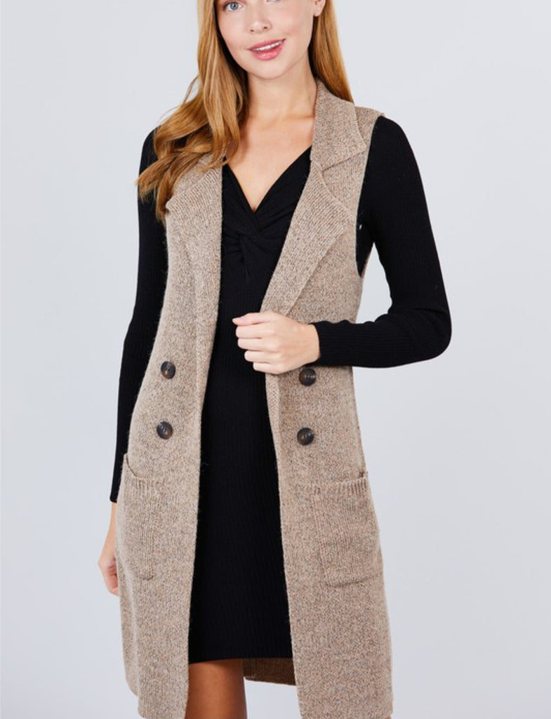 Long Sweater Vest