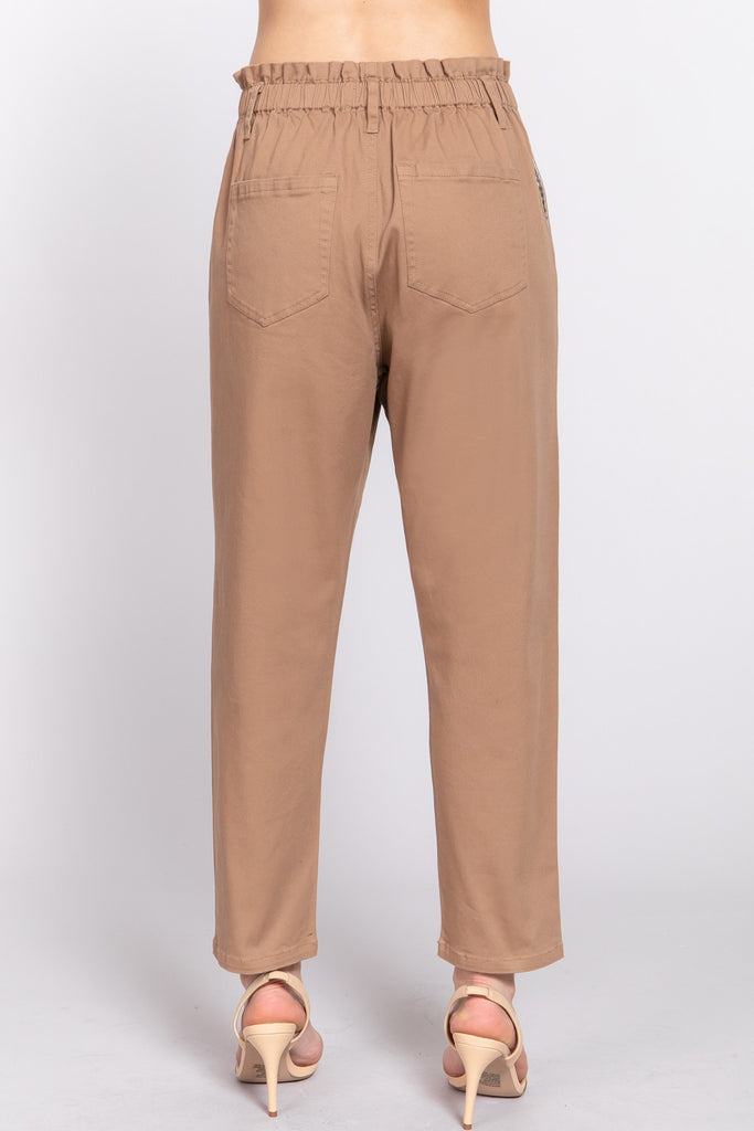Paper Bag Stretch Pants