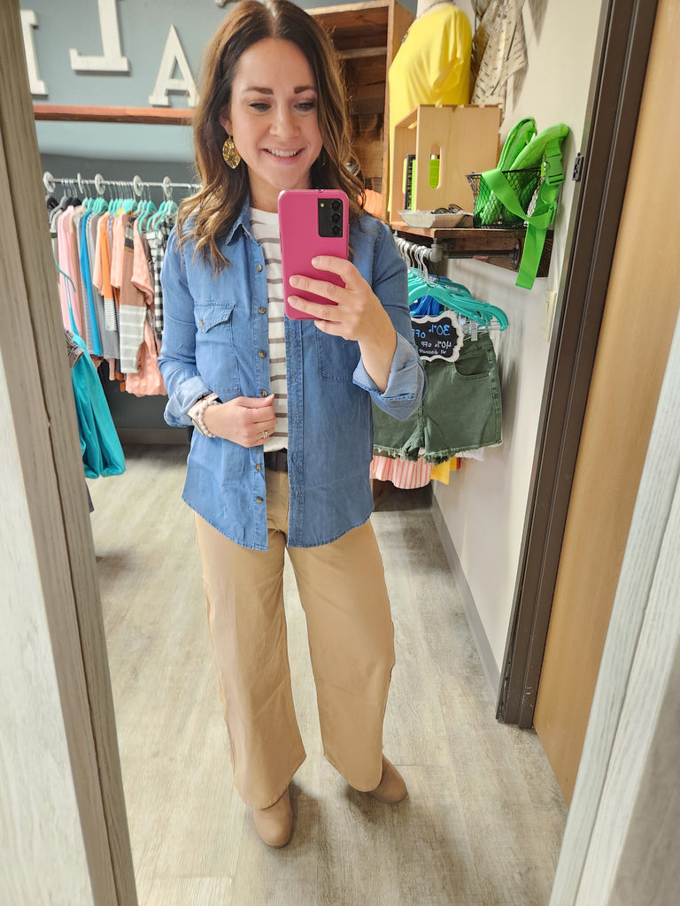 Long Sleeve Tencel Shirt
