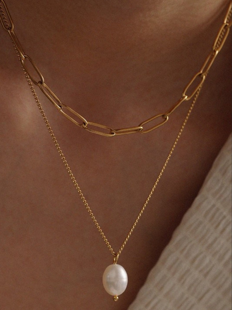 18K Non-Tarnish Stainless Steel Necklace (3 options)
