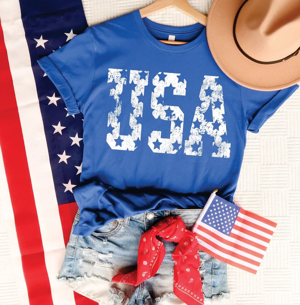 PRE-ORDER USA Stars Tee Adult