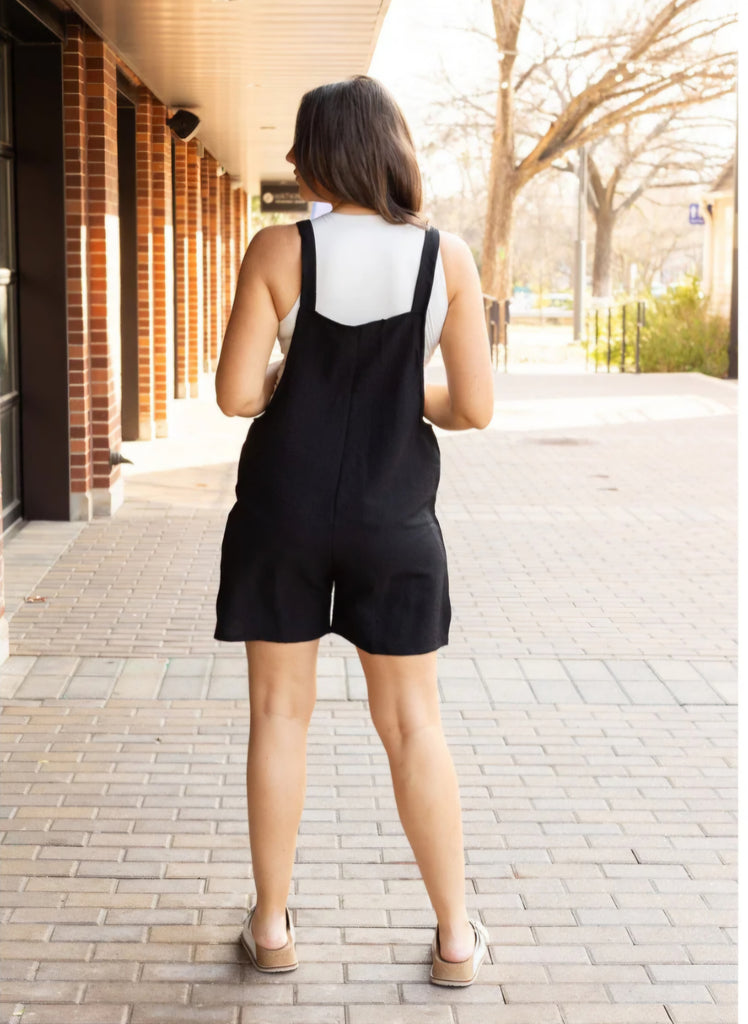 The Teresa Tie Shoulder Romper