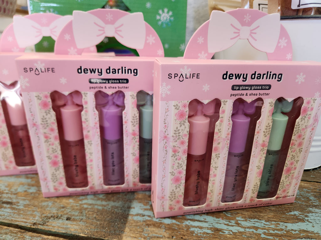 Christmas Holiday Dewy Darlin' Lip Gloss Trio Gift Set