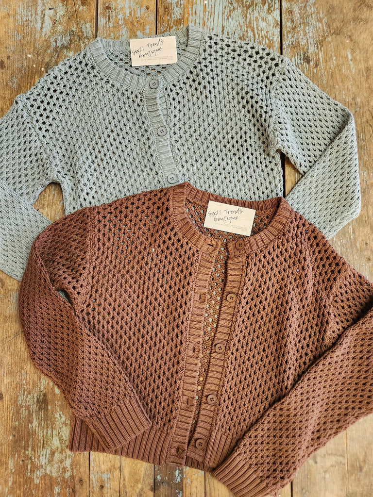 Autumn Breeze Crochet Cardigan Sweater