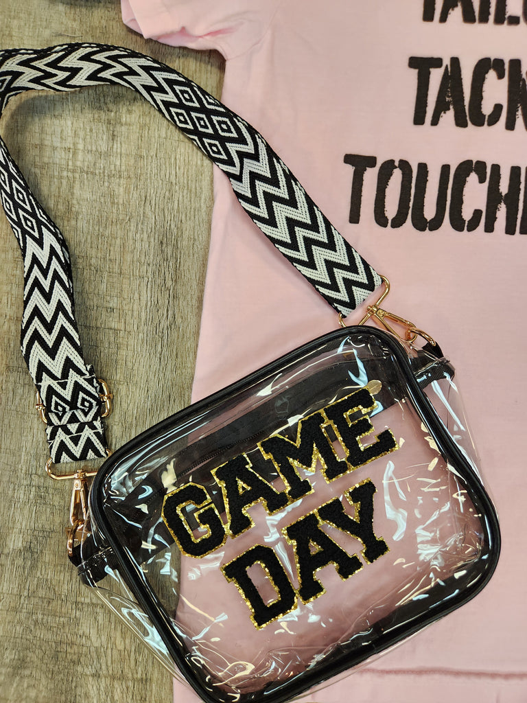 Clear Game Day Purse (Black)