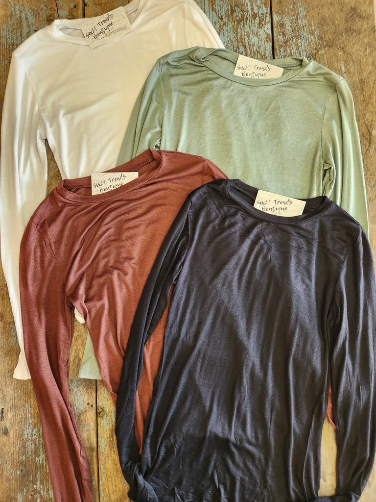 Long Sleeve Crew Neck (4 colors)