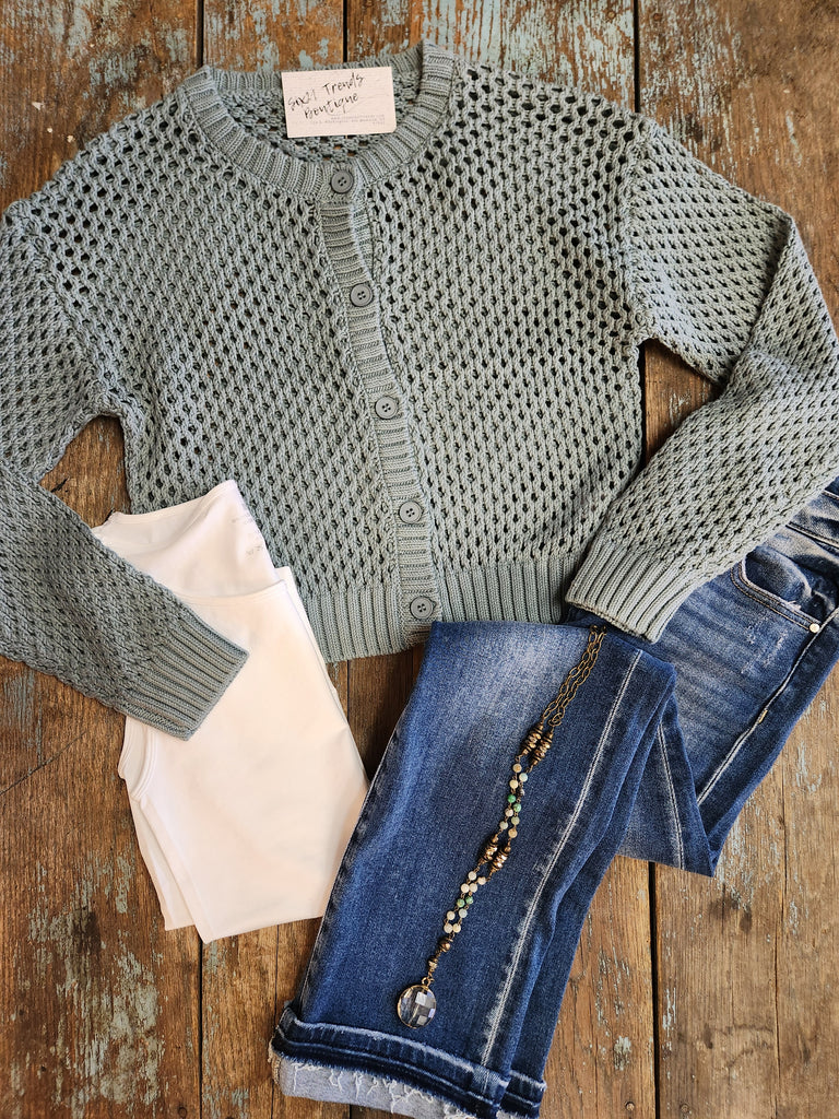 Autumn Breeze Crochet Cardigan Sweater