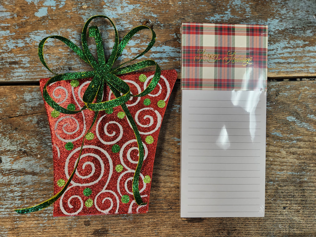 Happy Holidays Magnetic Notepad