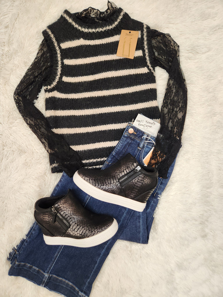 Woolblend Striped Sweater Vest