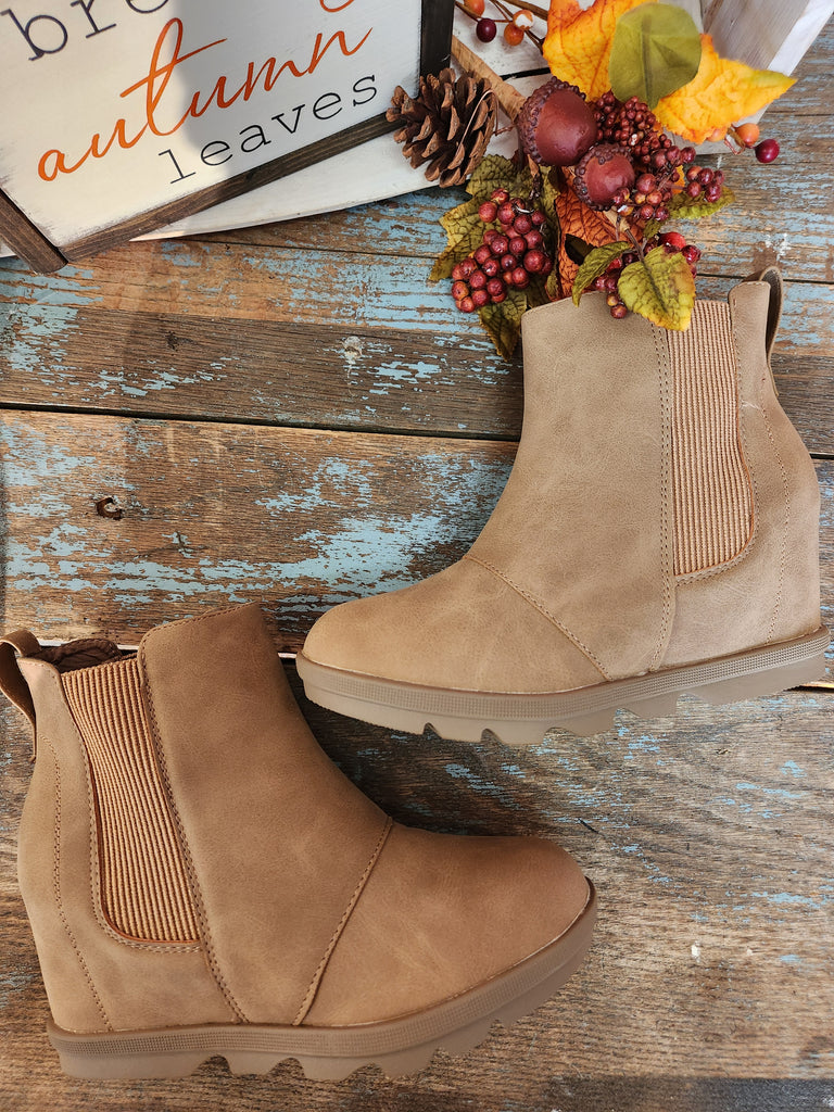 Fall Feels Taupe Bootie