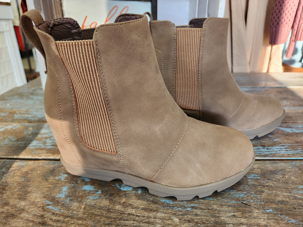 Fall Feels Taupe Bootie