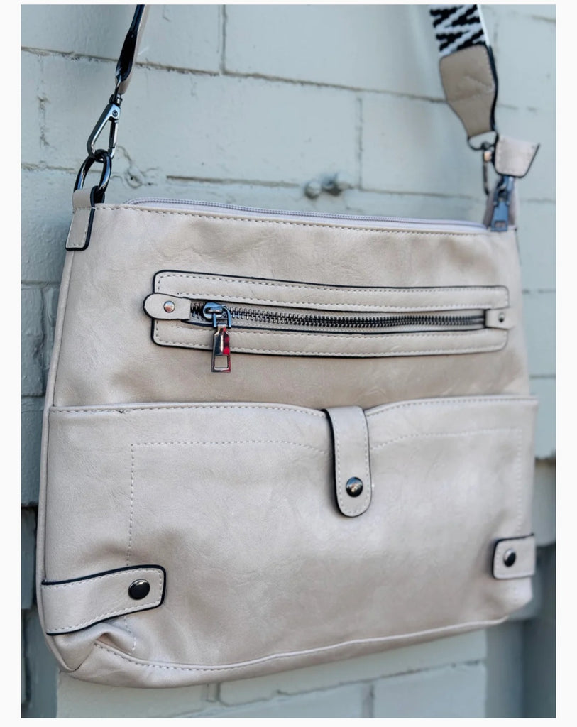 The Cambrie Crossbody in Camel or Cream