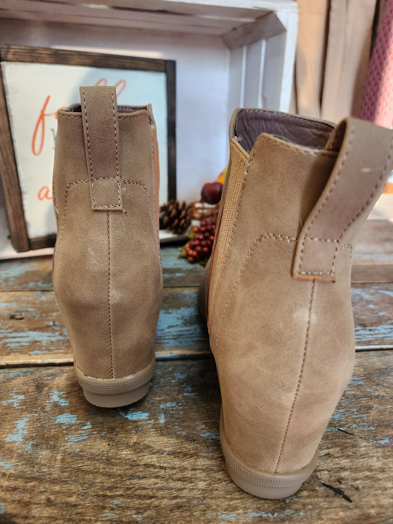 Fall Feels Taupe Bootie